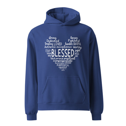 "Blessed" Oversized Hoodie – Cozy Comfort & Recovery Support